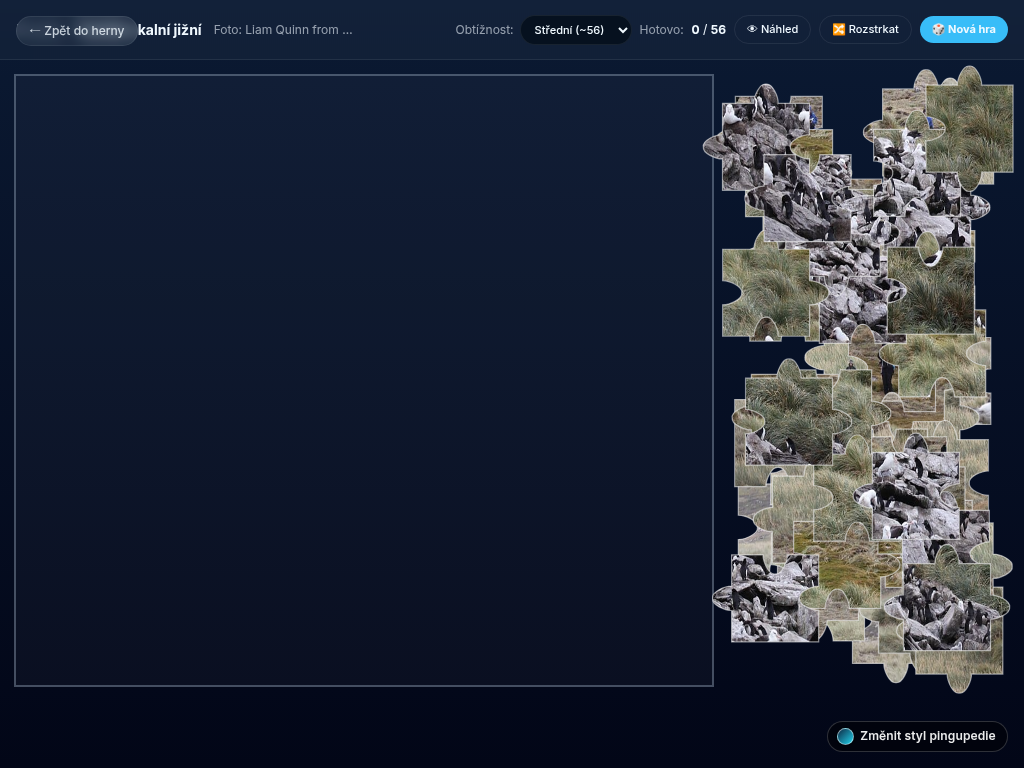 Náhled hry Puzzle s tučňáky
