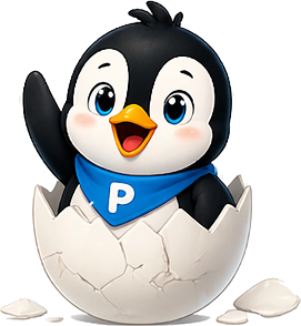 Tučňák Pingu se vyklubává z vajíčka